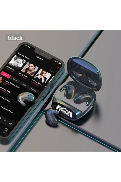 Choice1 سماعات رأس رياضية لاسلكية سوداء بتقنية بلوتوث، عالية الجودة، ثنائية ا...