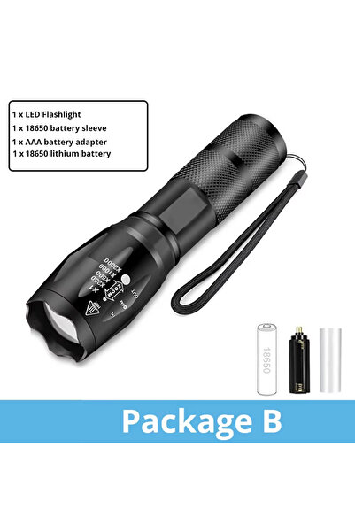 Choice R5T6 Package B ESMARTER LED Flashlight Ultra Bright Torch L2/V6 Campin...