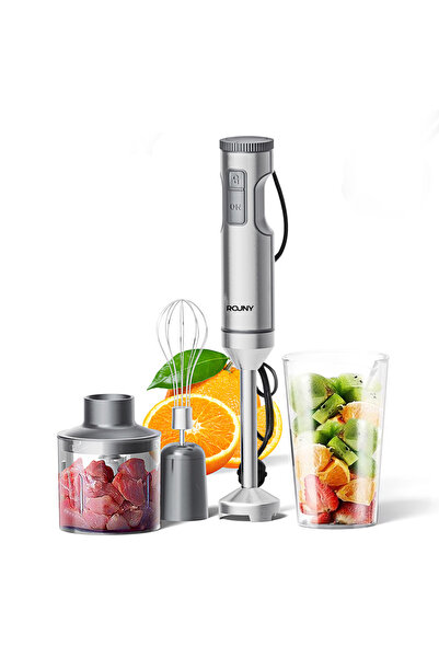 Choice3 Four in One EU Plug Light gray Hand Immersion Blender Powerful 4-in-1...