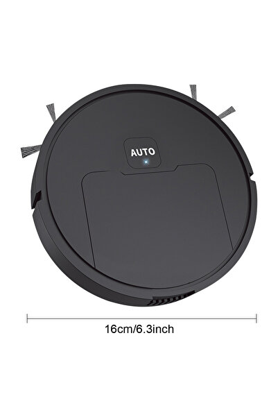 Choice1 مكنسة روبوتية ذكية سوداء 3 في 1 للتنظيف التلقائي، قابلة لإعادة الشحن ...