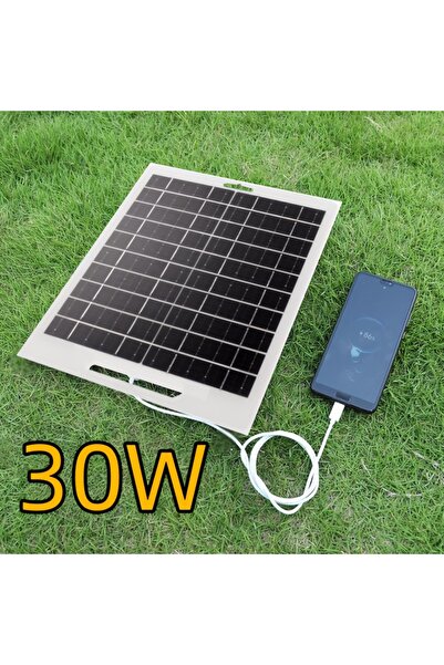 Choice 30W 5V 30W 5V Solar Panel With USB Waterproof Outdoor Hiking And Campi...