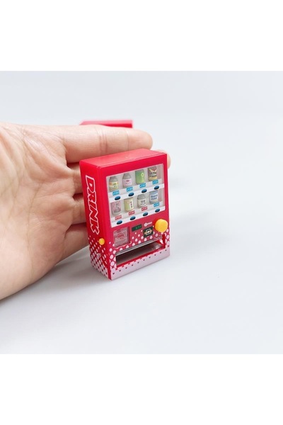 choice2 مغناطيس ثلاجة ثلاثي الأبعاد أحمر اللون، على شكل آلة بيع يابانية مصغرة...