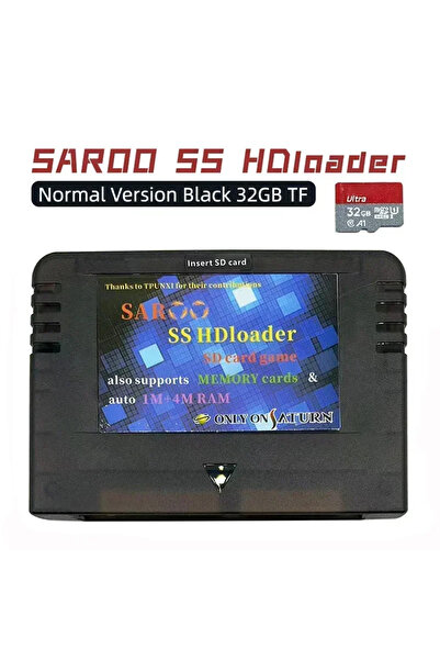 Choice13 Normal black 32G For SEGA SATURN 0.7 Firmware Plug and Play SAROO SS...