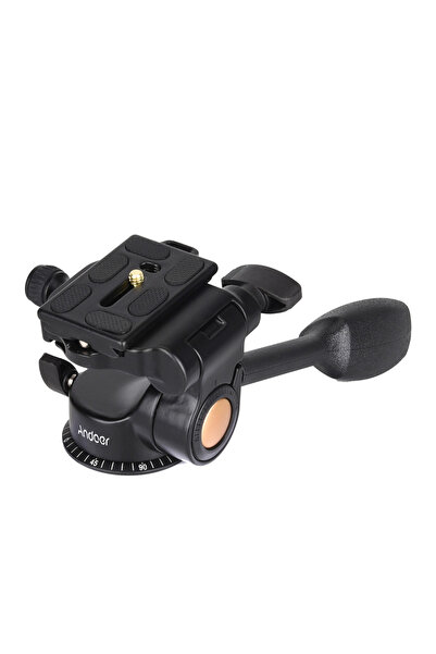 Choice رأس كروي أسود لحامل ثلاثي القوائم للفيديو Andoer Q08، ذراع دوار ثلاثي ...