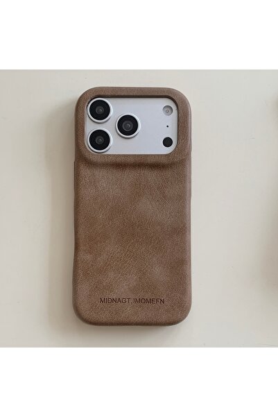 Choice17 آيفون 16 برو ماكس، جلد صناعي، لون كاكي، مناسب لفصلي الخريف والشتاء، ...