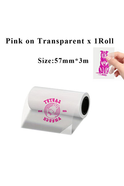 Choice لفة واحدة من ملصقات حراري لامعة شفافة ثلاثية الأبعاد مقاس 53 مم و57 مم...