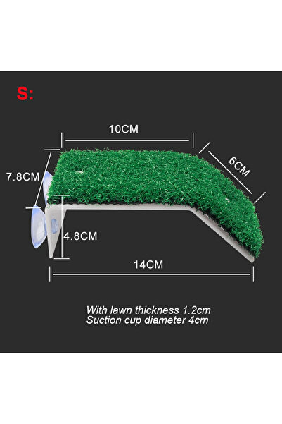 Choice3 منصة تشمس للسلاحف، محاكاة موطن السلاحف، منحدر عشبي، جزيرة عائمة للسلا...