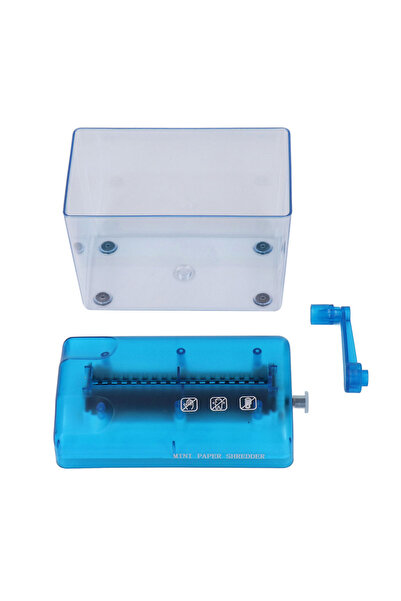 Choice آلة تقطيع الورق اليدوية الزرقاء ذات الشريط، أداة تقطيع ورق مكتبية للاس...