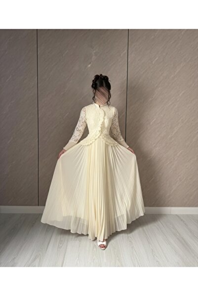 elin فستان سهرة شبيه الطقم