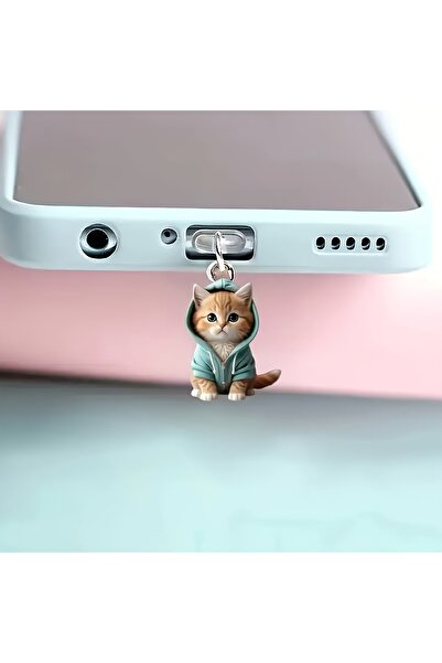 choice2 blue for type-c Cute Cat Decorative Accessories Hanging Accessories U...