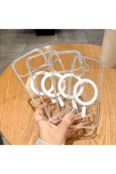 Choice17 غلاف هاتف مغناطيسي شفاف لهاتف iPhone 13، متوافق مع هواتف iPhone 17 و...