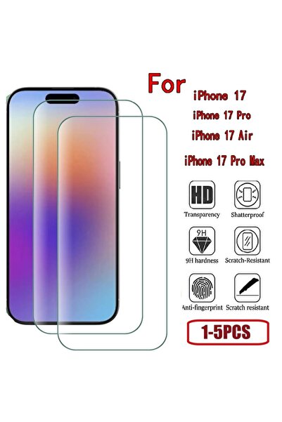 Choice12 ٥ قطع من واقيات الشاشة عالية الوضوح لهواتف آيفون ١٧ برو GQ، من ١ إلى...