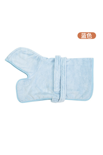 Choice7 S blue New Dog Bathrobe Absorbent Pet Quick Drying Wearable Bath Towe...