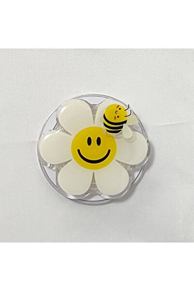 Choice1 حامل هاتف مغناطيسي قابل للطي بتصميم زهرة ونحلة، يدور 360 درجة، متوافق...