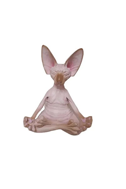 Choice1 B New Meditation Yoga Happy Cat Whimsical Buddha Sphinx Figurine Art ...