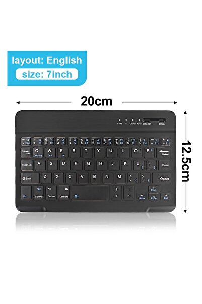 Choice3 kebidumei Black 7 inch Bluetooth 5.1 Keyboard Wireless Mini Keyboard ...