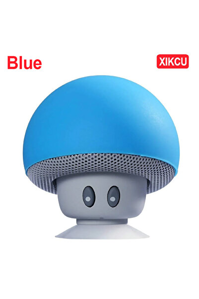 choice2 مكبر صوت بلوتوث صغير على شكل فطر أزرق من XIKCU، مكبر صوت ذكي محمول صغ...