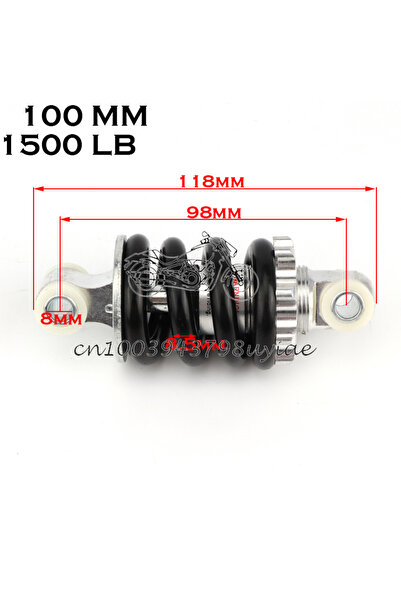 Choice1 100mm-1500LB 100MM 125MM 150MM 180MM 190MM 200MM Rear Suspension Shoc...