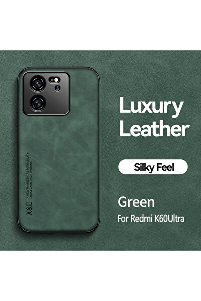 Choice3 جراب فاخر مقاوم للصدمات باللون الأخضر الداكن لهاتف Mi 13T Pro، مزود ب...