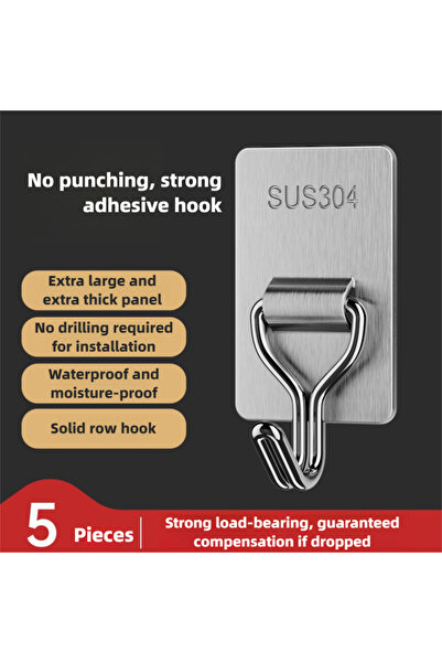choice2 5pcs 10pc Stainless Steel Hooks By - 304, Bathroom Kitchen Heavy Duty...