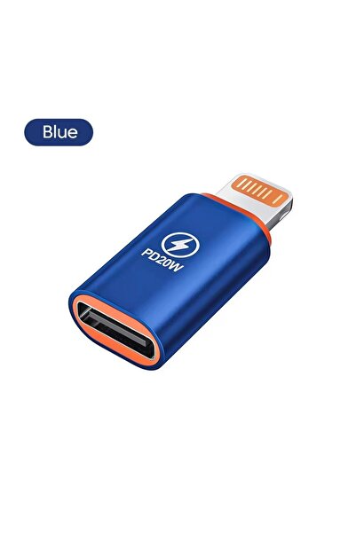 Choice5 قطعة واحدة - أزرق، 1-3 قطع، محول شحن سريع PD20W من النوع C إلى Lightn...