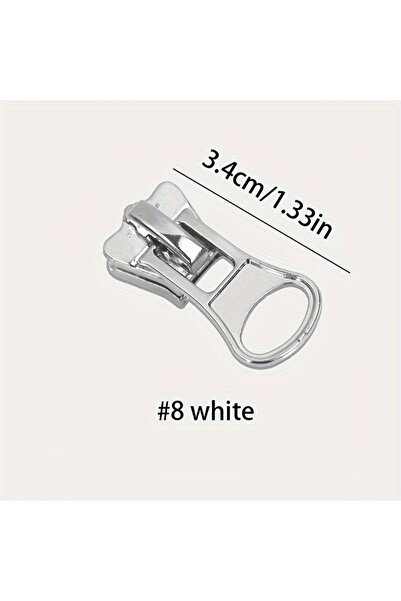 Choice1 10 Pcs 8sizewhite 10pcs Assorted Zipper Pull Replacements (#3, #5, #8...