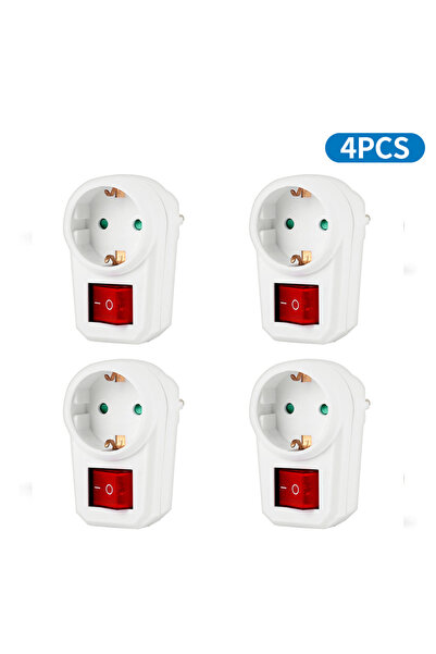 Choice1 EU Plug BROWN CILIA Germany Standard 1/2/4 pcs EU Power Plug Sket 1 T...