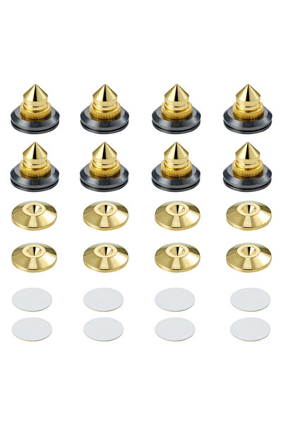 Choice مجموعة قواعد مكبرات الصوت الذهبية من بايلفينز، 8 قواعد قابلة لتعديل ال...