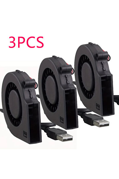 Choice1 3pcs 7515 1-3PCS 75mm USB Fan Cooling Turbo Blower 15mm Brushless 3D ...