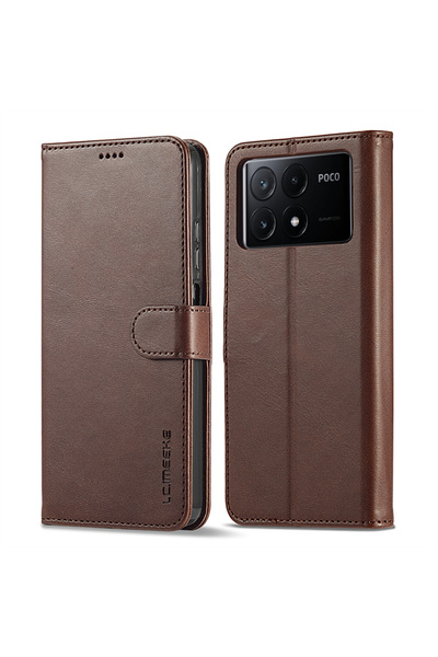 Choice9 BSN For Poco X6pro 5G Brown For Poco X6 Pro 5G Case Flip Leather Wall...