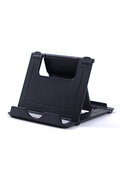 Choice5 حامل مكتبي أسود قابل للطي، حامل محمول للهاتف المحمول لأجهزة آيفون وآي...