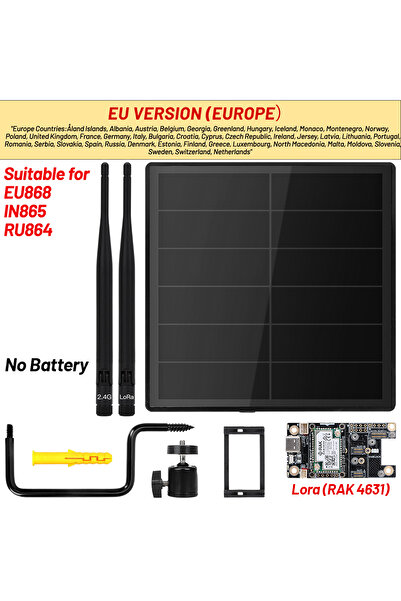 Choice1 جهاز EU-RAK D5 Solar Meshtastic بدون بطارية مع وحدة لاسلكية RAK WisBl...