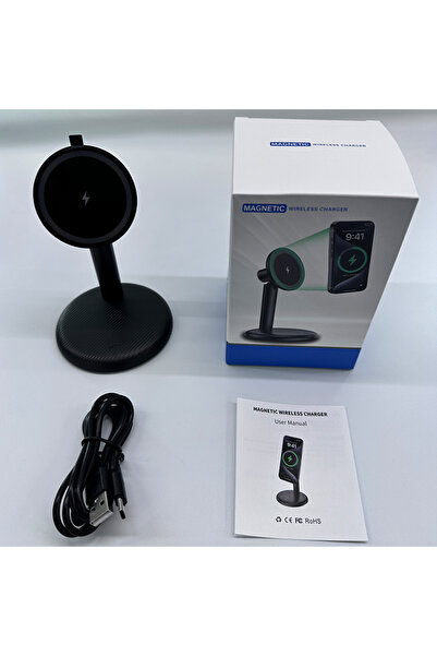 Choice شاحن لاسلكي مغناطيسي قوي بقوة 30 واط، متوفر الآن باللون الأسود، لأجهزة...