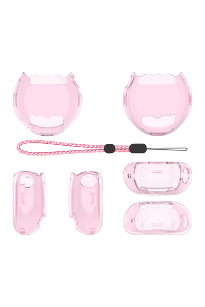 Choice1 Transparent Pink Protective Case Transparent Case Cover with Lanyard ...