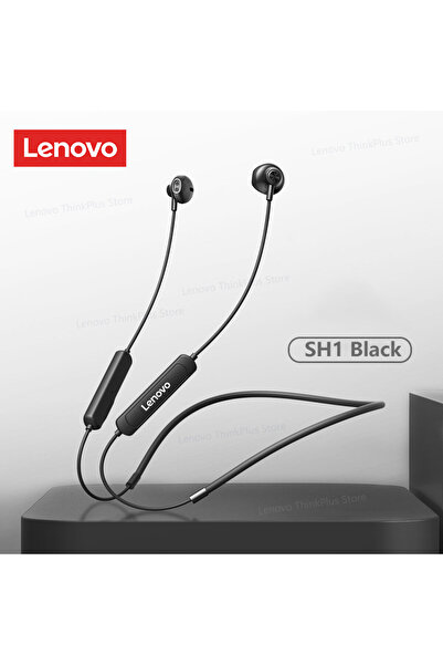 Choice سماعات رأس لاسلكية أصلية من لينوفو SH1 بتقنية بلوتوث 5.0، لون أسود، تص...