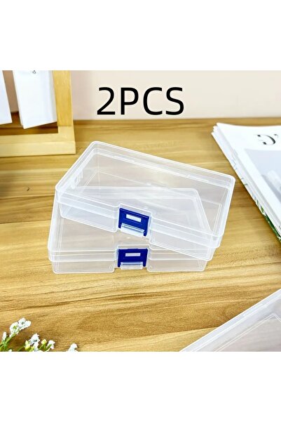 Choice 2PCS 2PCS Rectangular Storage Box Plastic Container Box Toolbox Tool C...