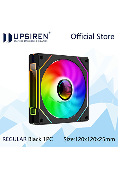 Choice4 مروحة هيكل الكمبيوتر UPSIREN UF-1 PRISM 4 PRO مقاس 12 سم، مزودة بإضاء...