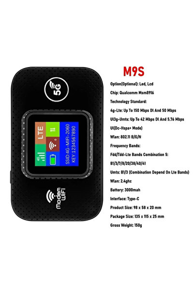 Choice1 جهاز واي فاي محمول للسيارة 380 M9S أسود اللون، متوافق مع معيار الاتحا...