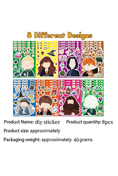 Choice27 ملصقات أحجية مينيسو - 8 قطع، زينة حفلات أعياد الميلاد السحرية، أدوات...