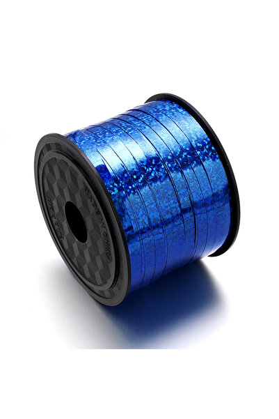 Choice4 5.5cmx8cm Blue 100yards/roll Plastic Laser Ribbon Colorful Balloon Ri...