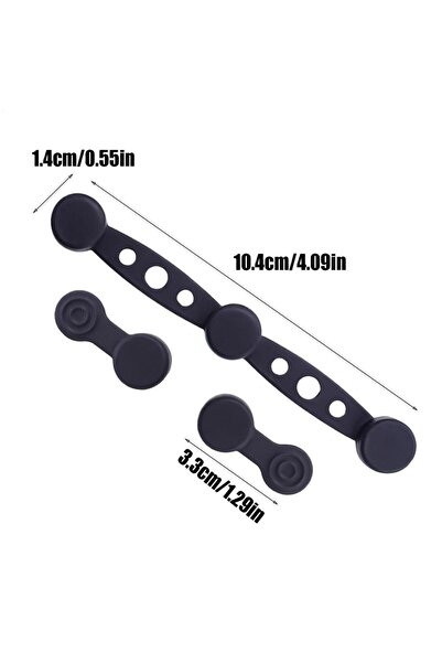 choice2 مغناطيس أسود لحامل بطانة مشبك مغناطيسي من السيليكون لقلاية الهواء، قط...