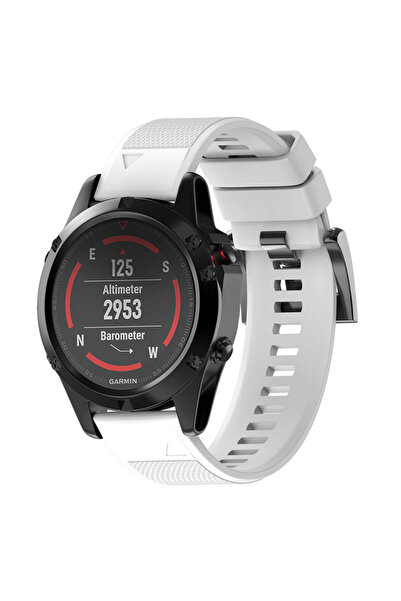 choice2 20mm width White Silicone Strap Watch Band For Fenix 7S 7X 7 6S 6X 5 ...