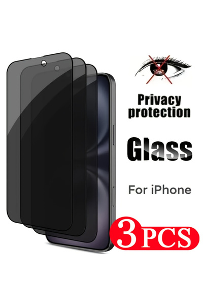 Choice5 واقي شاشة مضاد للتجسس لهاتف آيفون 16 بلس من إن إن بيلي، 3 قطع، غطاء ك...