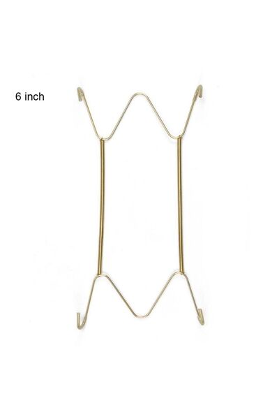 Choice6 حامل أطباق جداري مقاس 6 بوصات، حامل أطباق زنبركي من النوع W، خطاف غير...