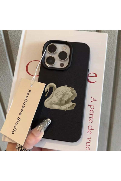 Choice44 غلاف هاتف أسود T11101 لهاتف iPhone 16 Pro Max، متوافق مع iPhone 16 و...