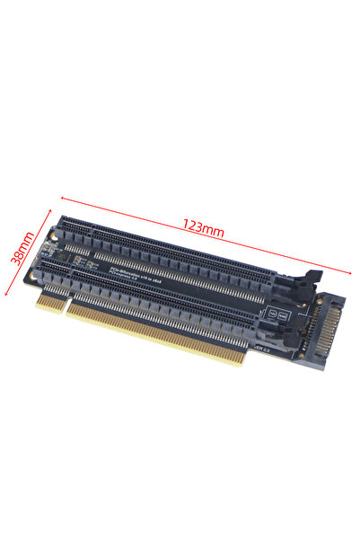 Choice1 بطاقة توسعة PCI-E 3.0 x16 من 1 إلى 2، بطاقة تقسيم الجيل الثالث، منفذ ...