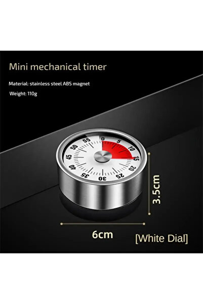 Choice1 مؤقت مطبخ مغناطيسي جديد أبيض اللون، ميكانيكي يدوي، رقمي، مغناطيسي، لل...