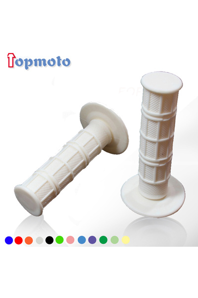 Choice7 مقابض دراجات نارية بيضاء مقاس 22 مم و24 مم، مقابض دراجات ترابية مقاس ...