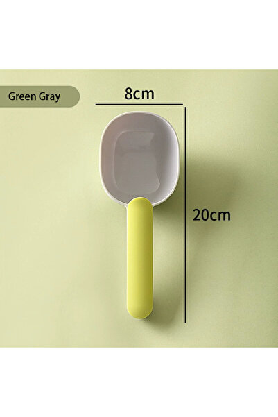 Choice Gray - green Pet Food Scoop With Clip Handle Multi - Purpose Pet Suppl...