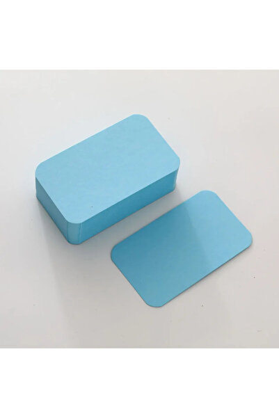 Choice12 50pcs Blue 100/50/20PCS Color Kraft Paper Card Retro Double Sided Wo...